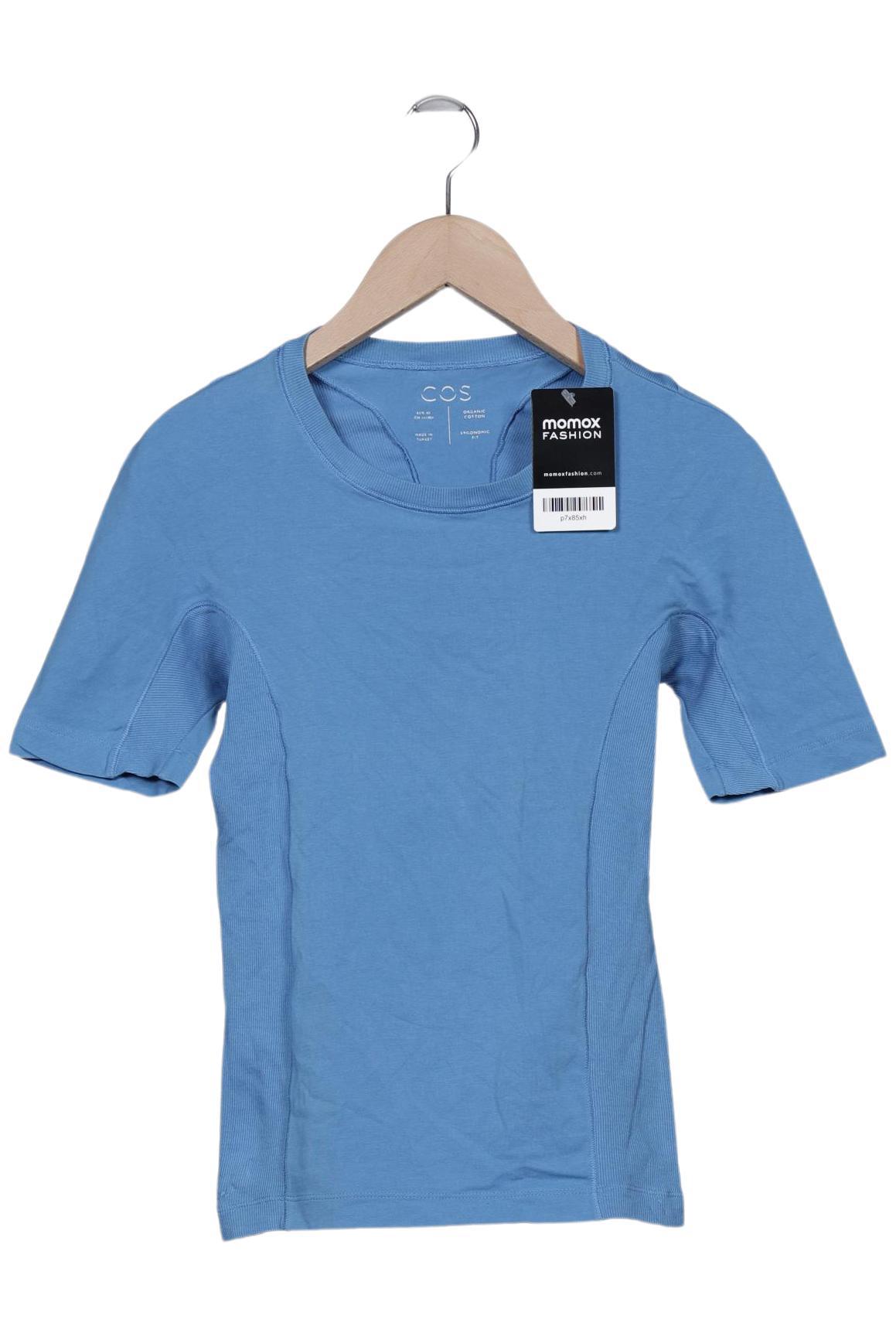 

COS Damen T-Shirt, blau, Gr. 34