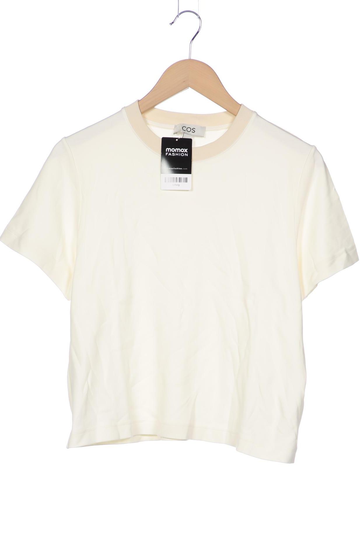 

COS Damen T-Shirt, cremeweiß