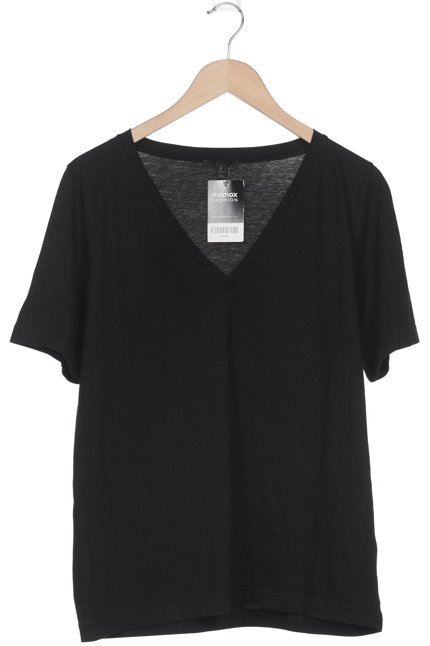

COS Damen T-Shirt, schwarz, Gr. 38