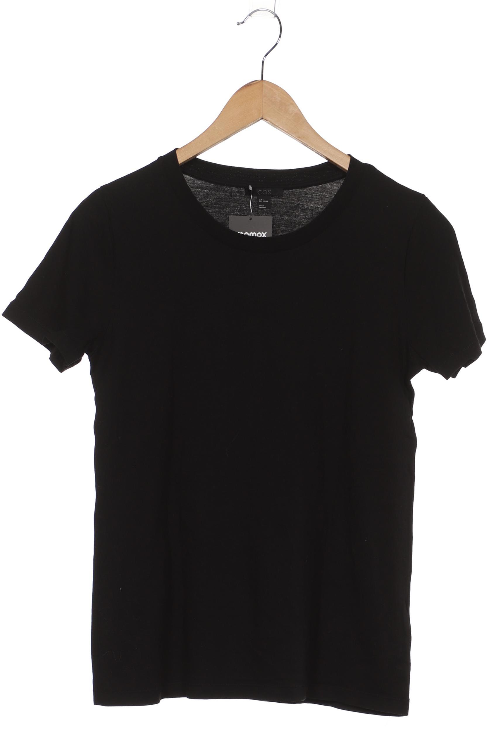 

COS Damen T-Shirt, schwarz, Gr. 36