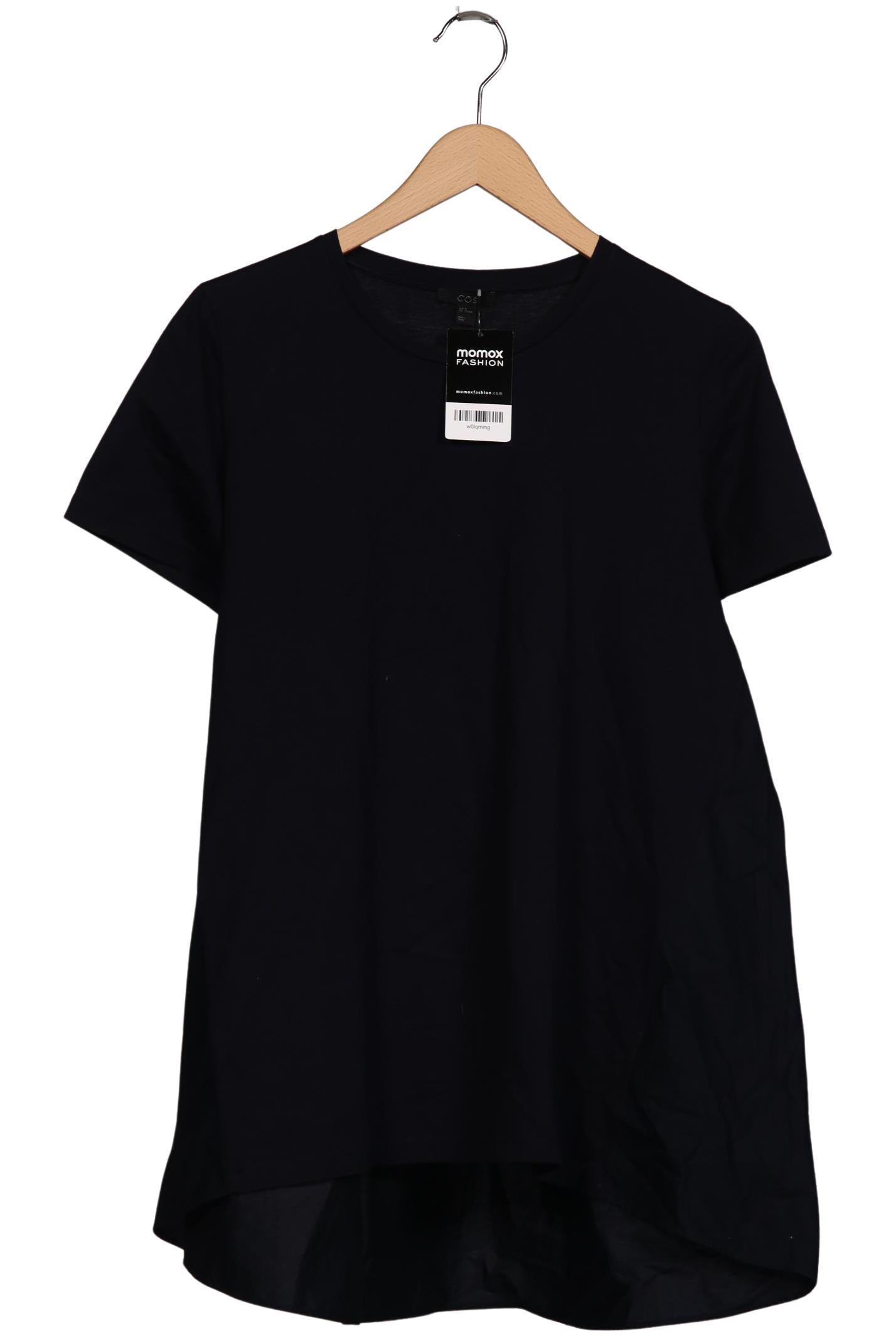 

COS Damen T-Shirt, marineblau, Gr. 38