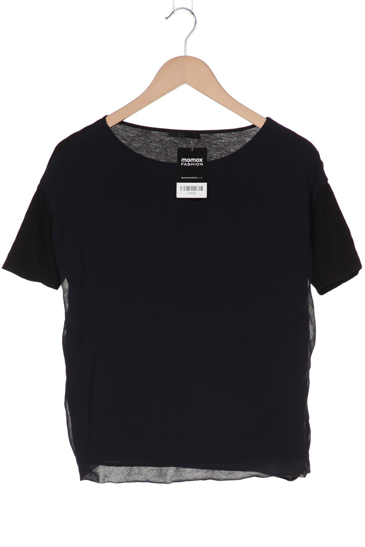 

COS Damen T-Shirt, marineblau, Gr. 36