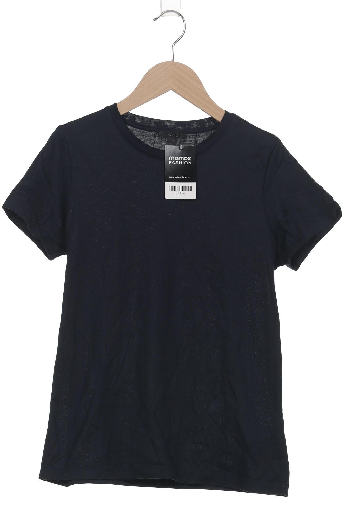 

COS Damen T-Shirt, marineblau, Gr. 34