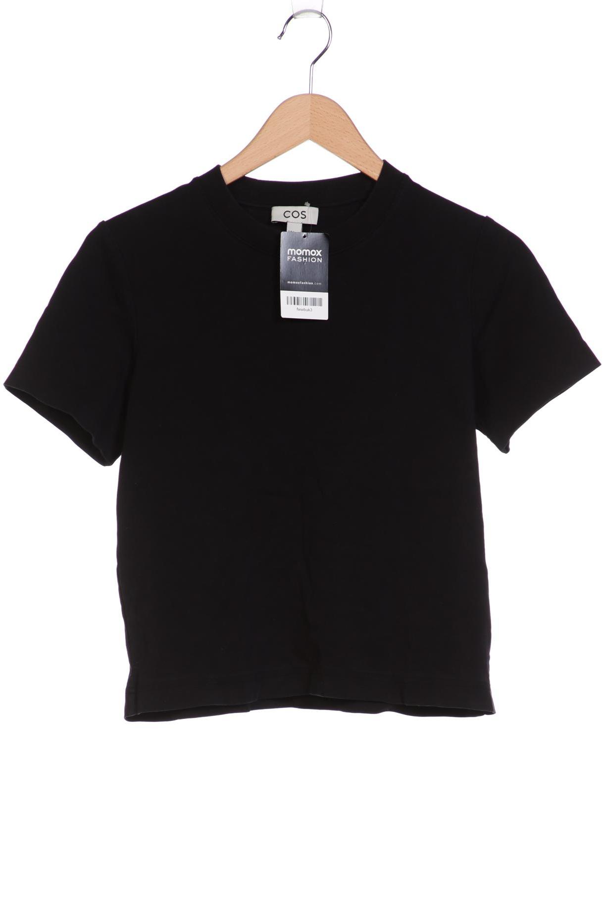 

COS Damen T-Shirt, schwarz, Gr. 36