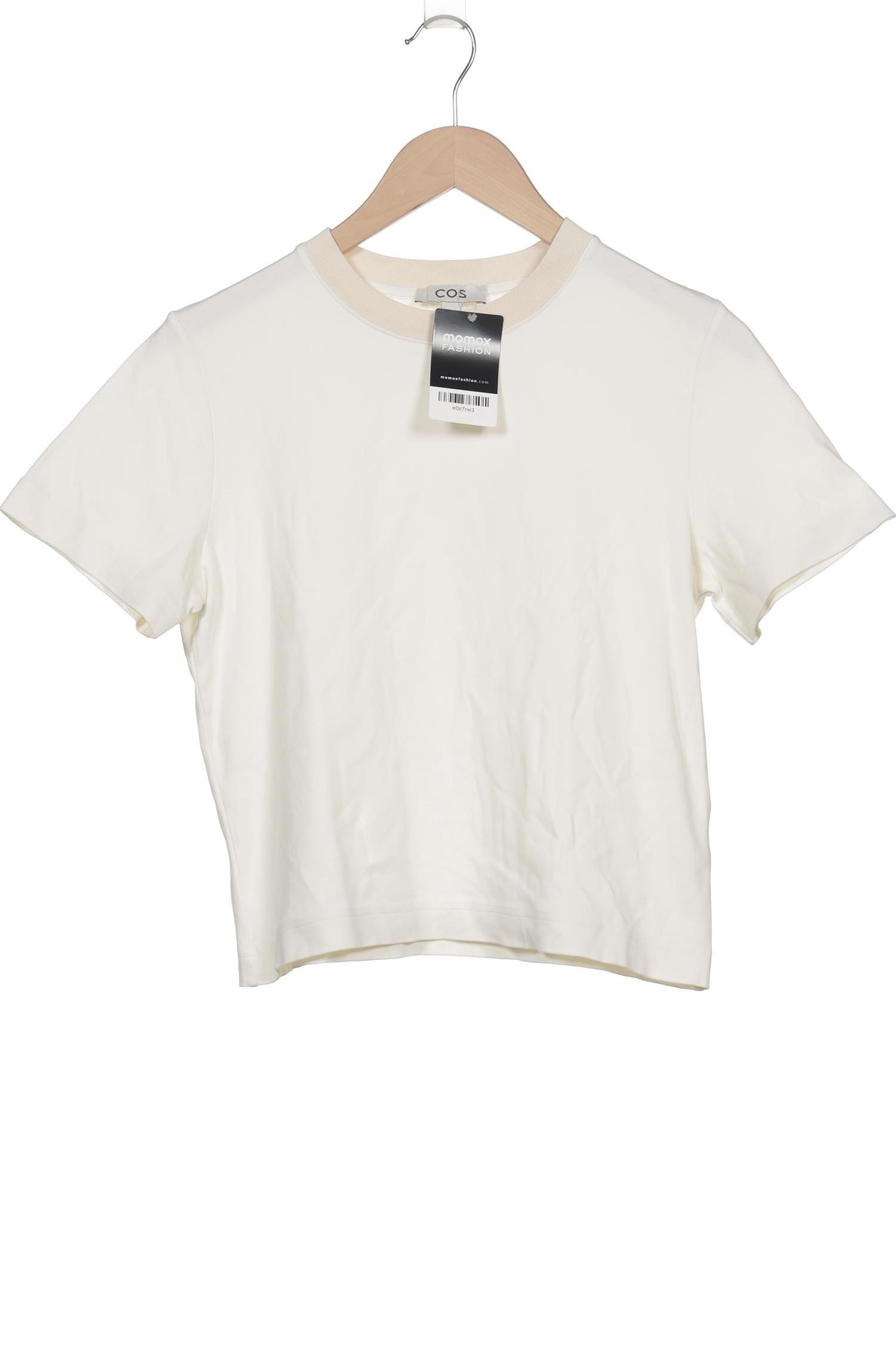 

COS Damen T-Shirt, cremeweiß, Gr. 36