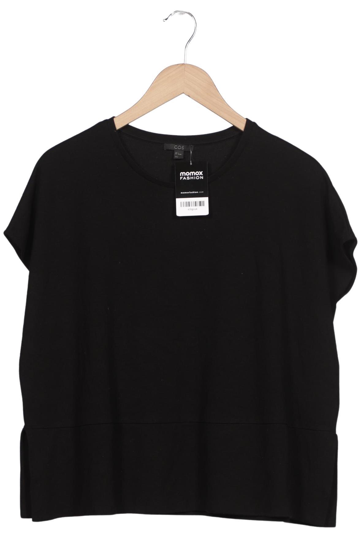 

COS Damen T-Shirt, schwarz, Gr. 36