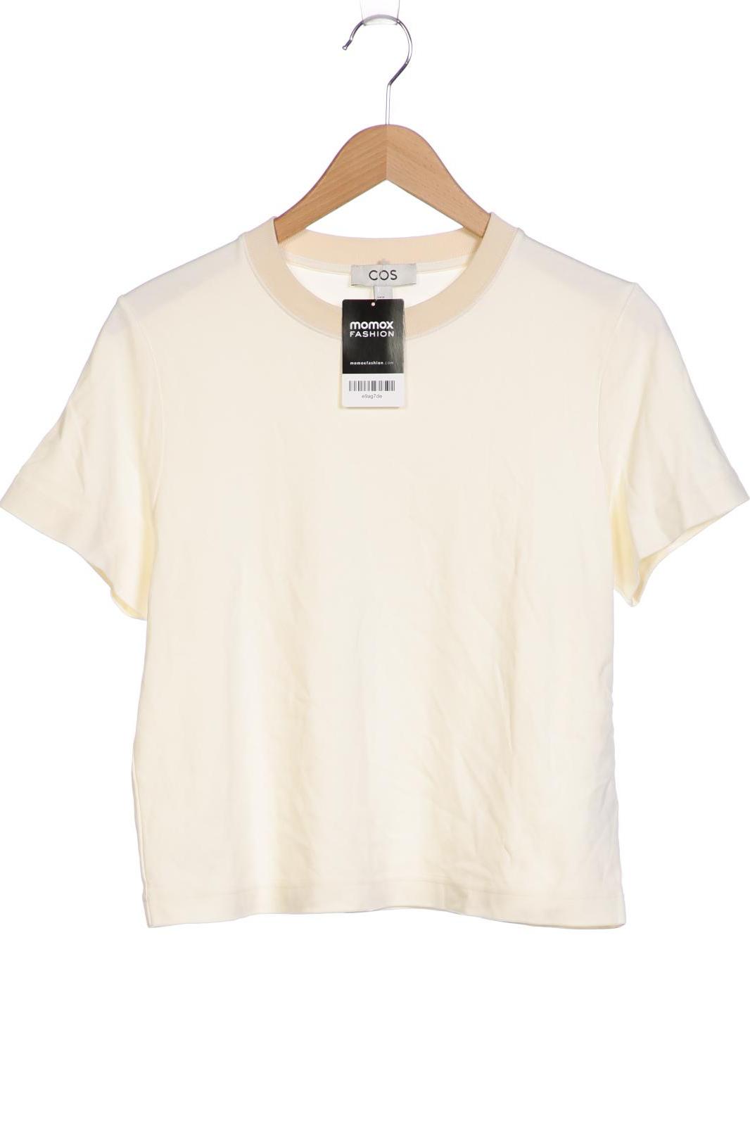 

COS Damen T-Shirt, cremeweiß