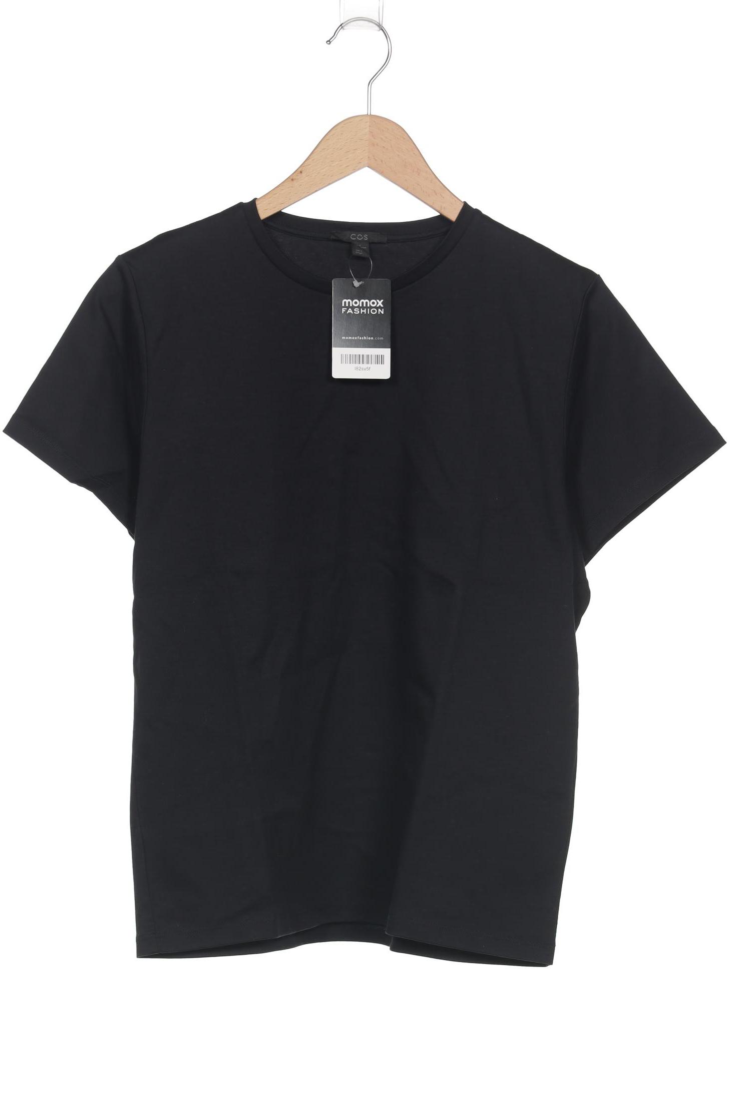 

COS Damen T-Shirt, schwarz, Gr. 38