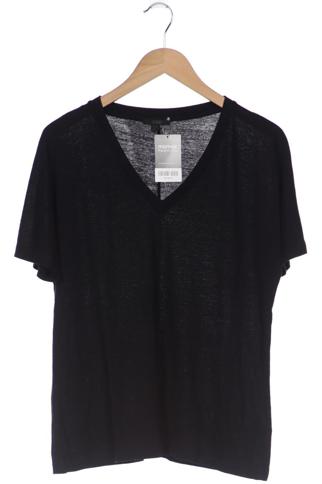 

COS Damen T-Shirt, schwarz, Gr. 38
