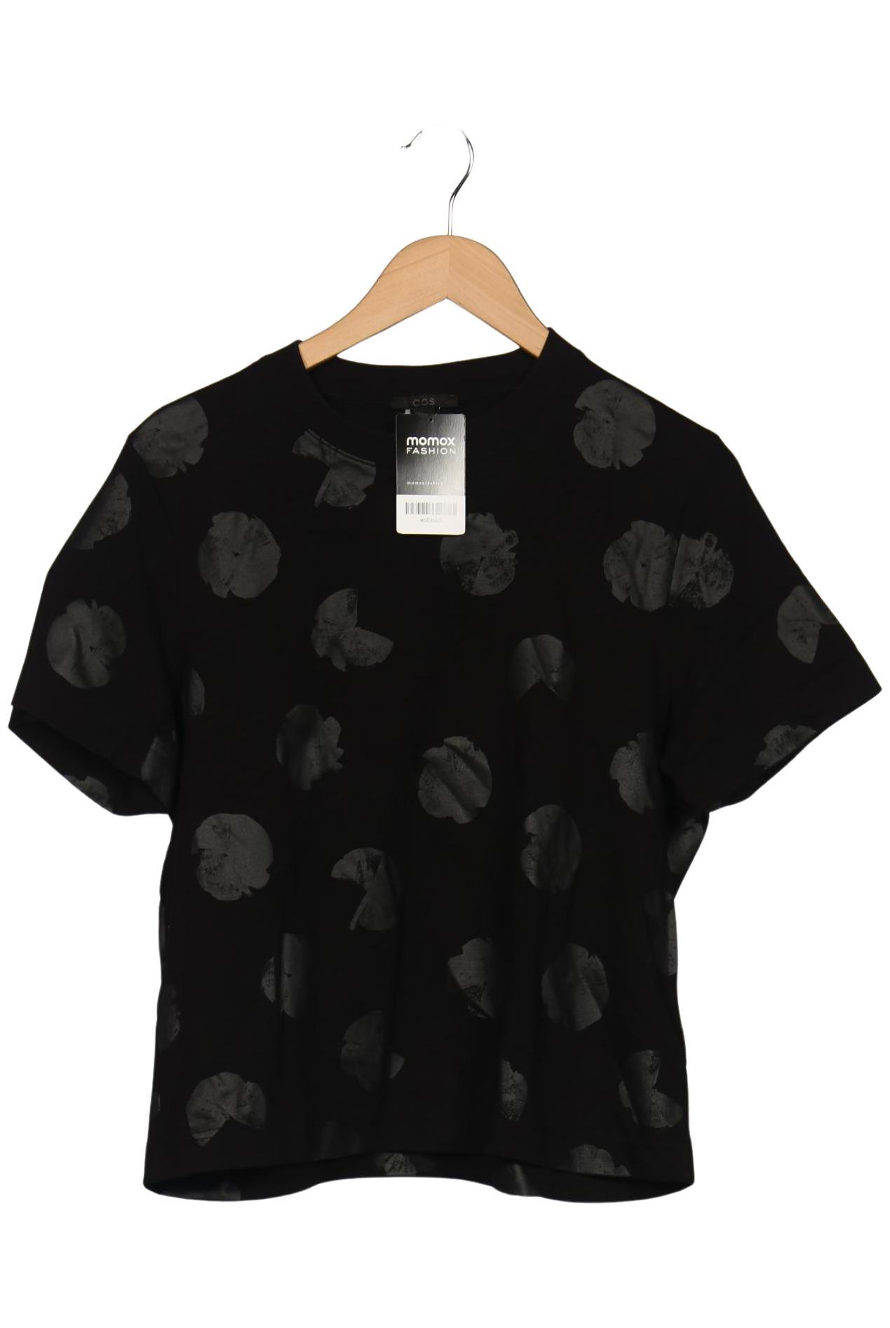 

COS Damen T-Shirt, schwarz, Gr. 42