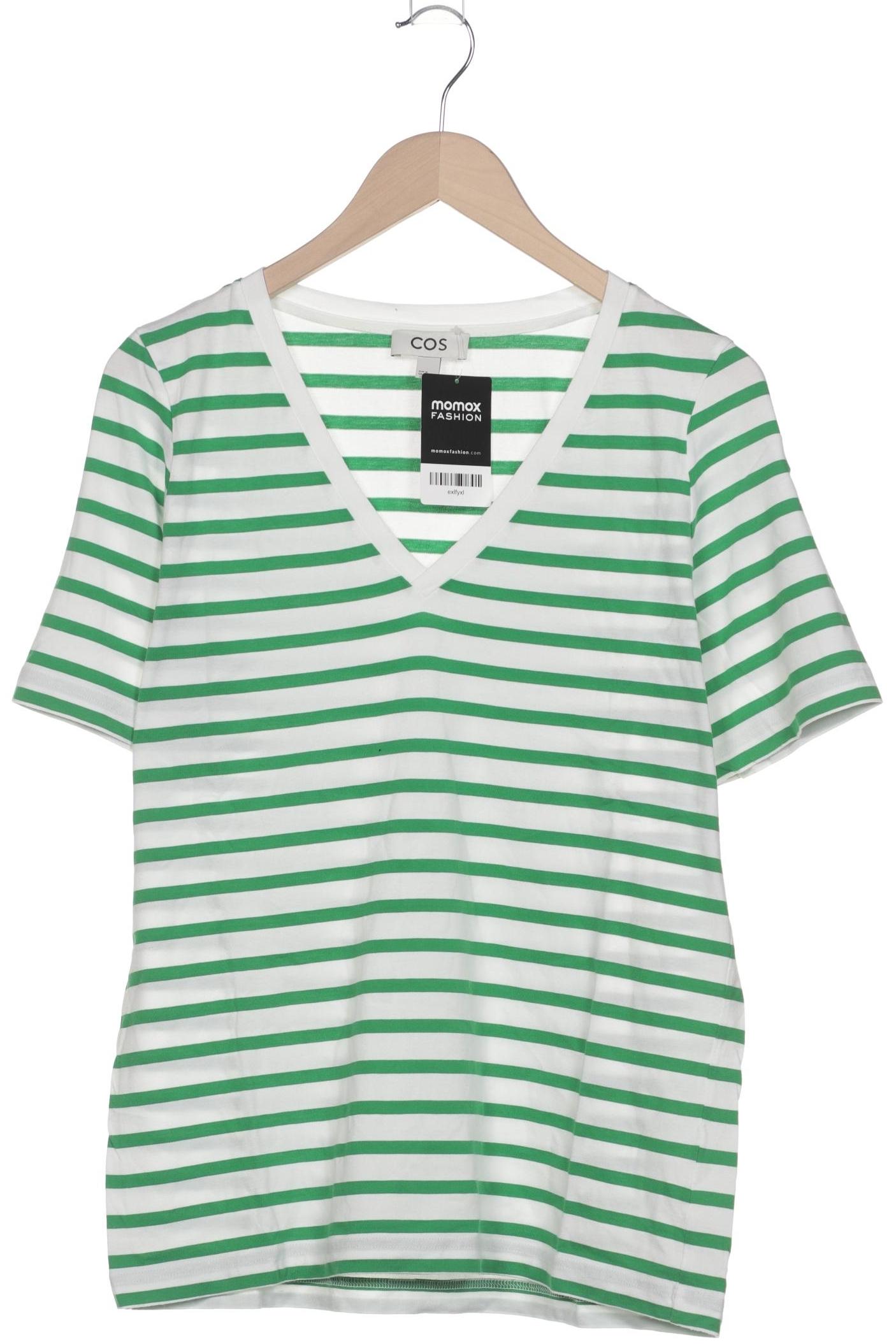 

COS Damen T-Shirt, grün, Gr. 38