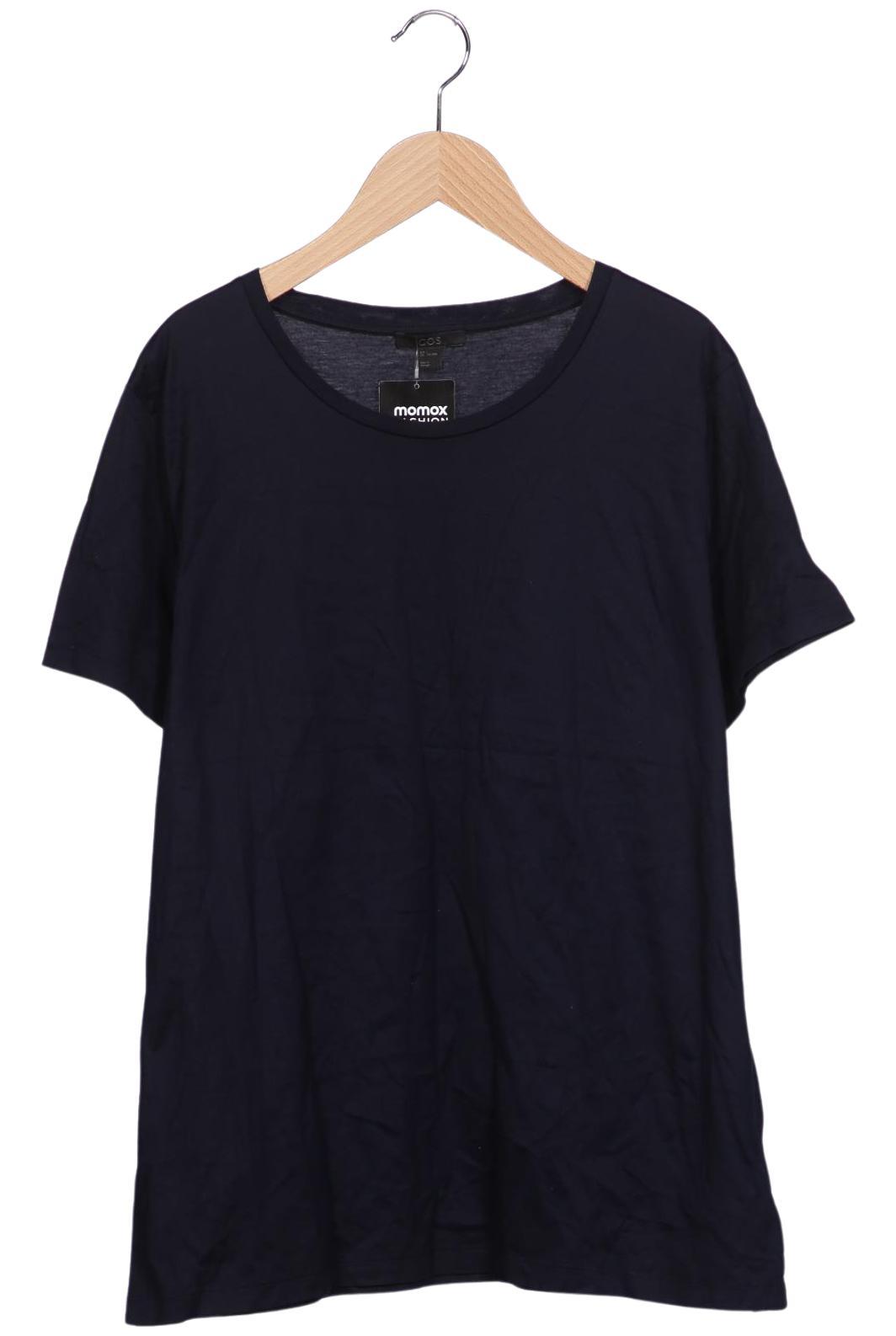 

COS Damen T-Shirt, marineblau, Gr. 42