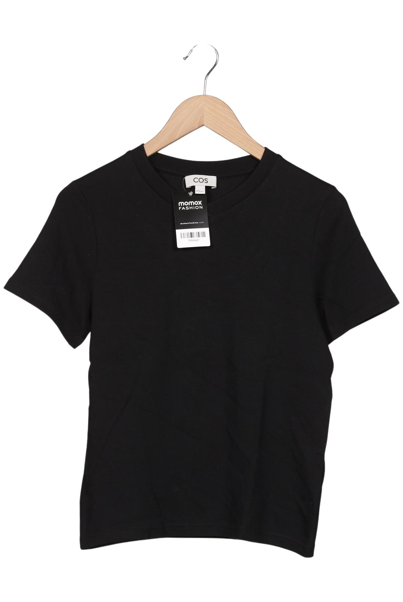 

COS Damen T-Shirt, schwarz, Gr. 36
