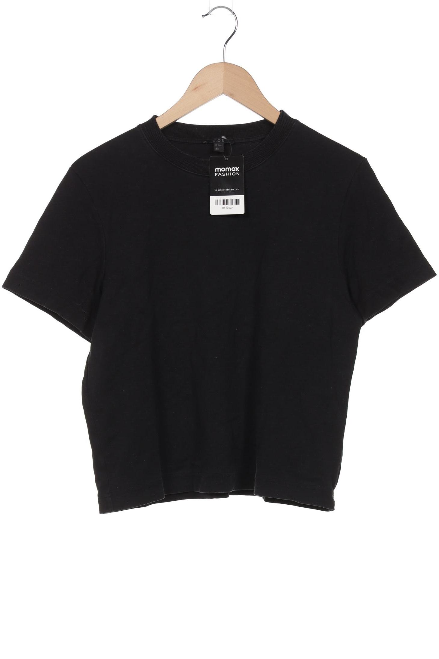 

COS Damen T-Shirt, schwarz, Gr. 38