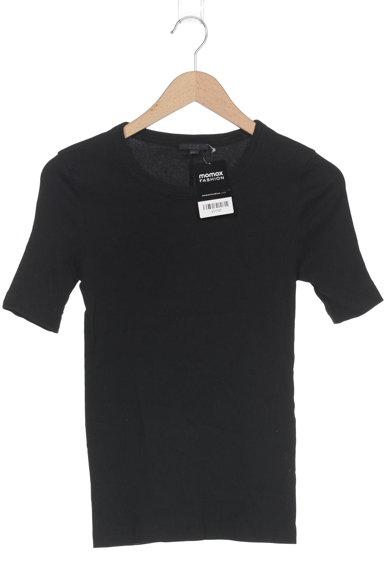 

COS Damen T-Shirt, schwarz, Gr. 36