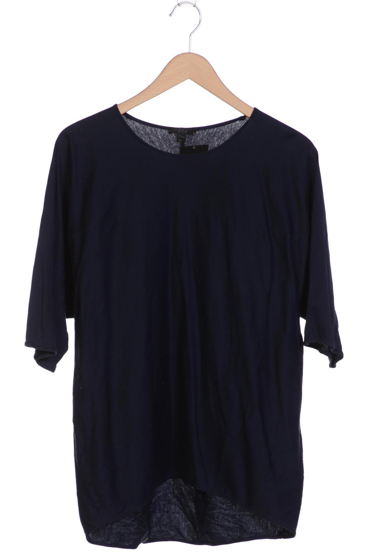 

COS Damen T-Shirt, marineblau, Gr. 36