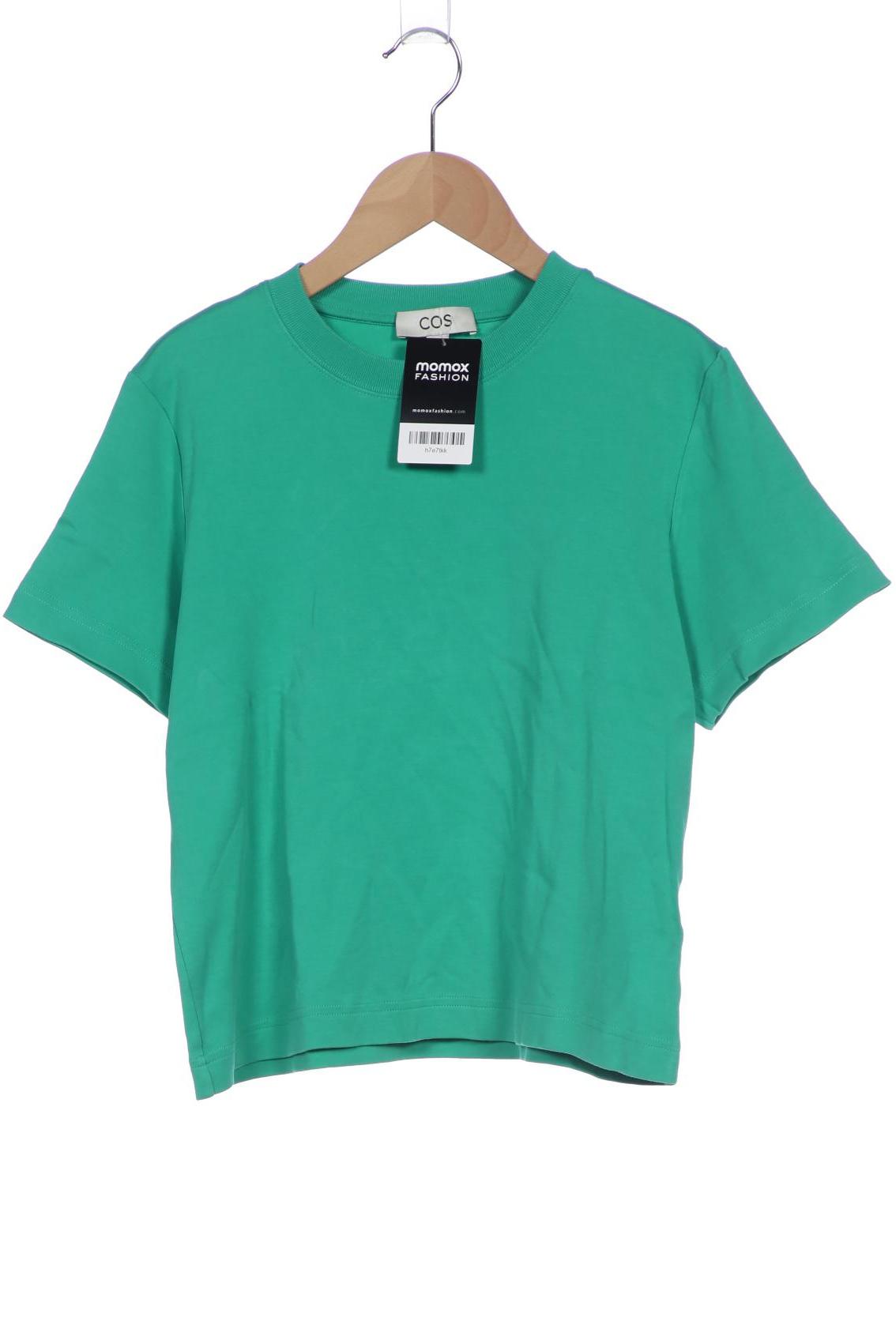 

COS Damen T-Shirt, grün, Gr. 36