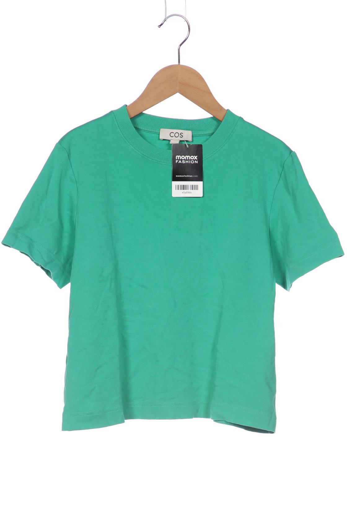 

COS Damen T-Shirt, grün, Gr. 36