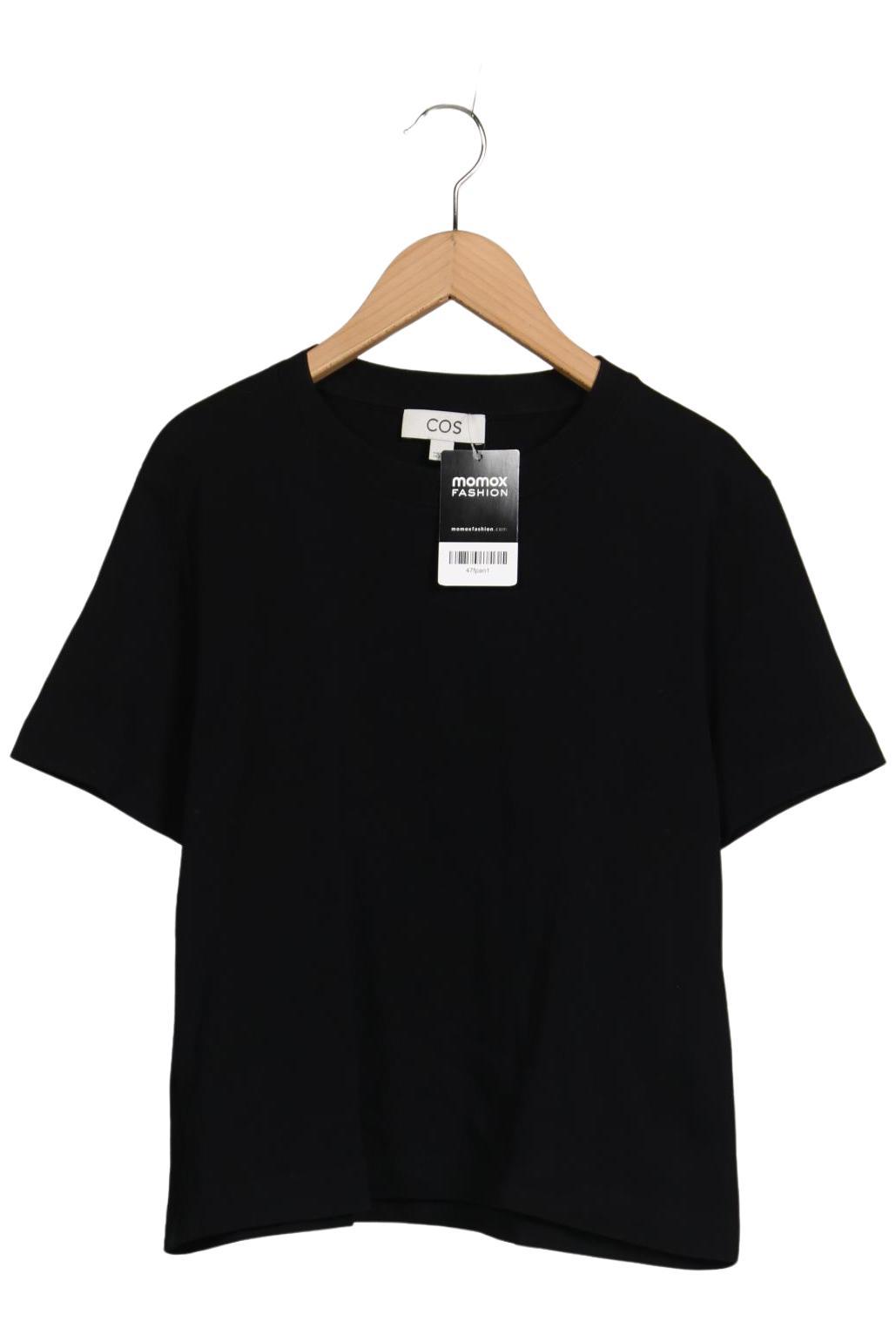 

COS Damen T-Shirt, schwarz, Gr. 38