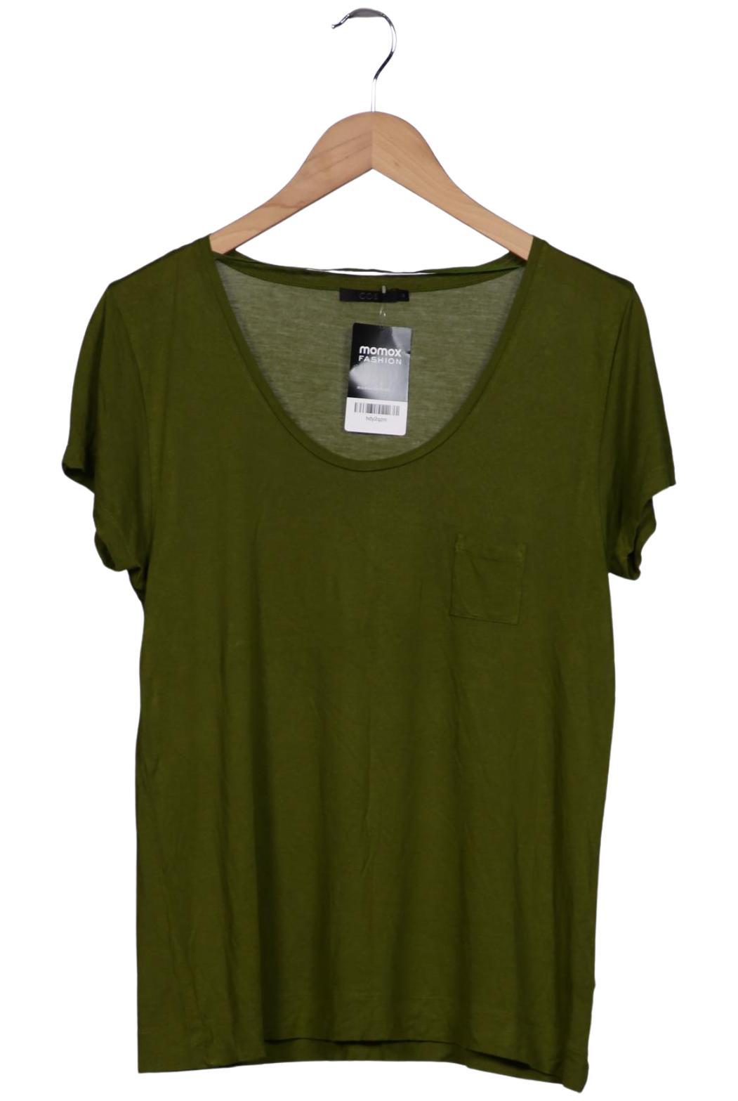 

COS Damen T-Shirt, grün, Gr. 38