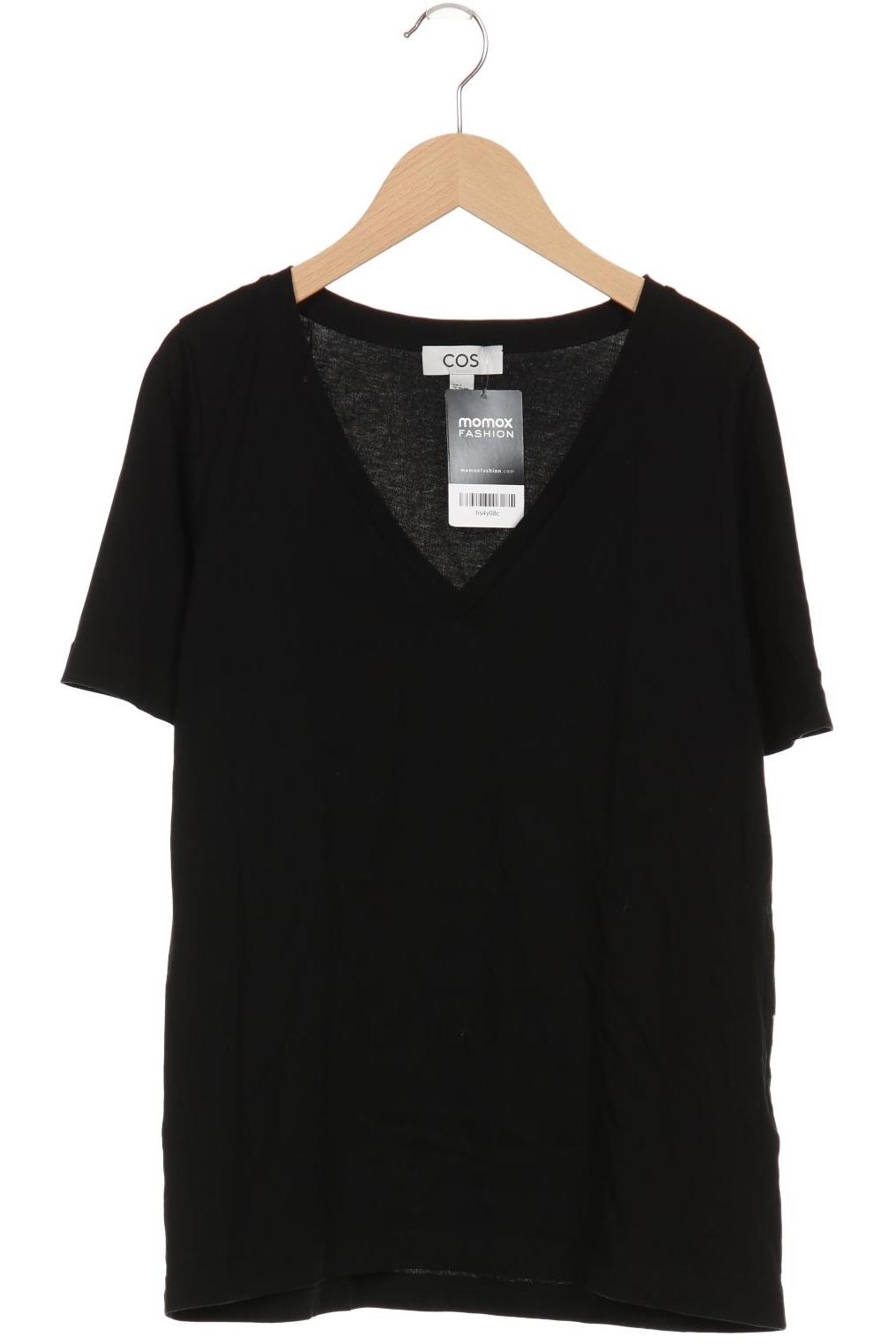 

COS Damen T-Shirt, schwarz, Gr. 36