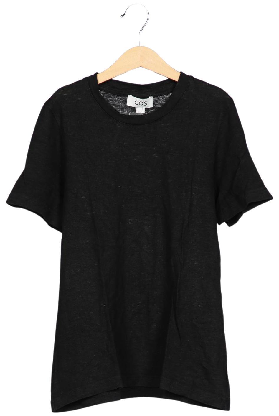 

COS Damen T-Shirt, schwarz, Gr. 34