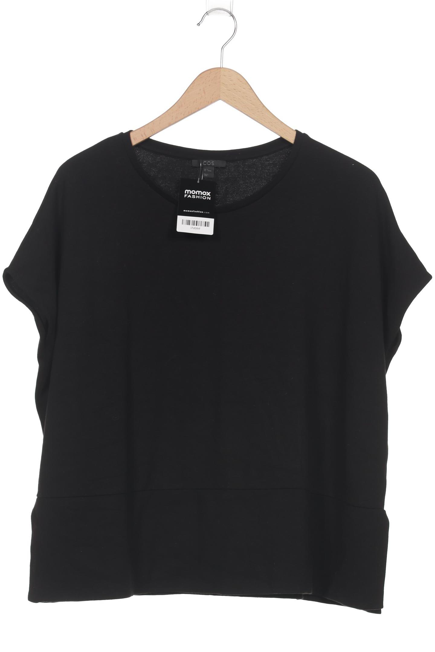 

COS Damen T-Shirt, schwarz, Gr. 38