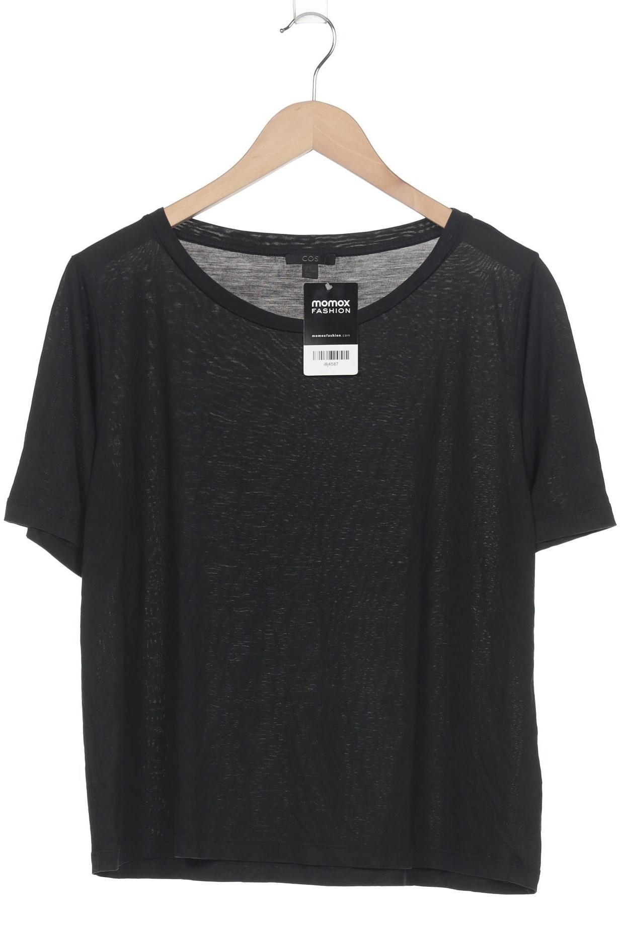 

COS Damen T-Shirt, schwarz, Gr. 38