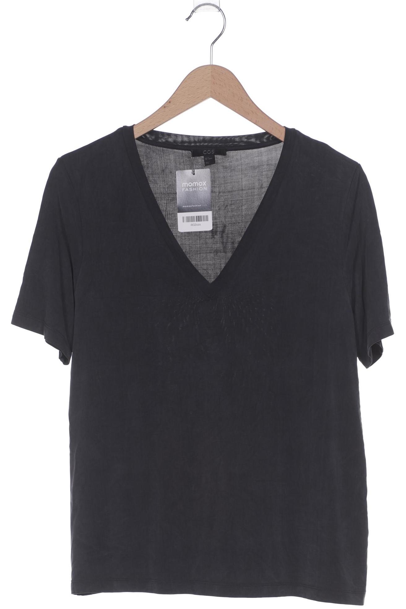 

COS Damen T-Shirt, schwarz, Gr. 38