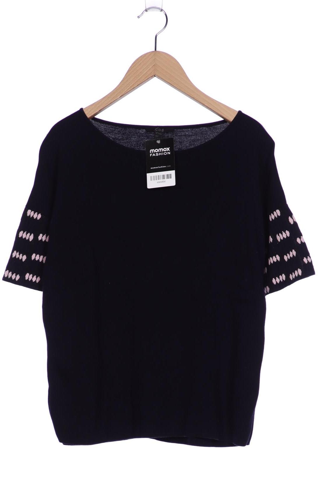 

COS Damen T-Shirt, marineblau, Gr. 36