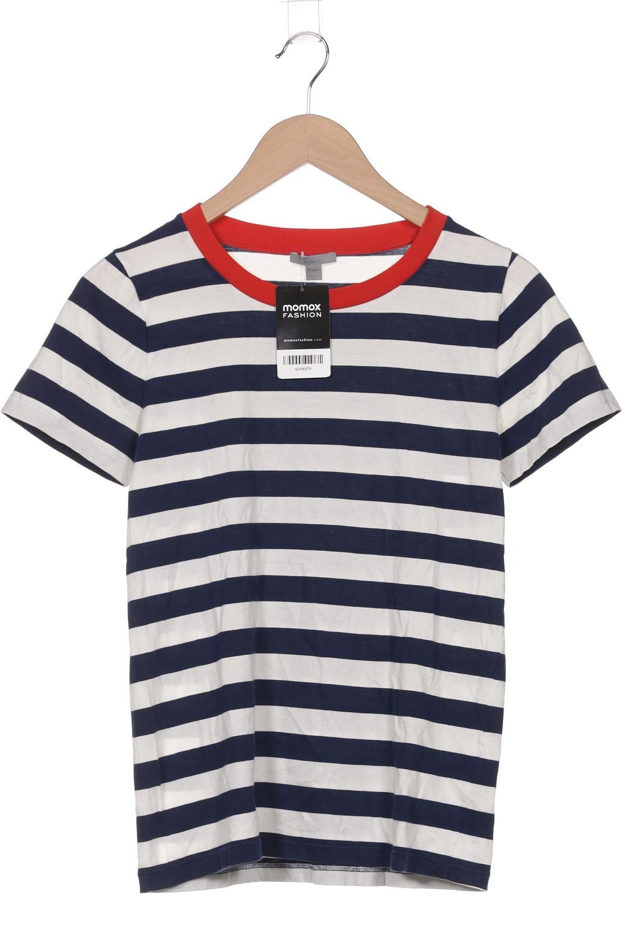 

COS Damen T-Shirt, marineblau, Gr. 36