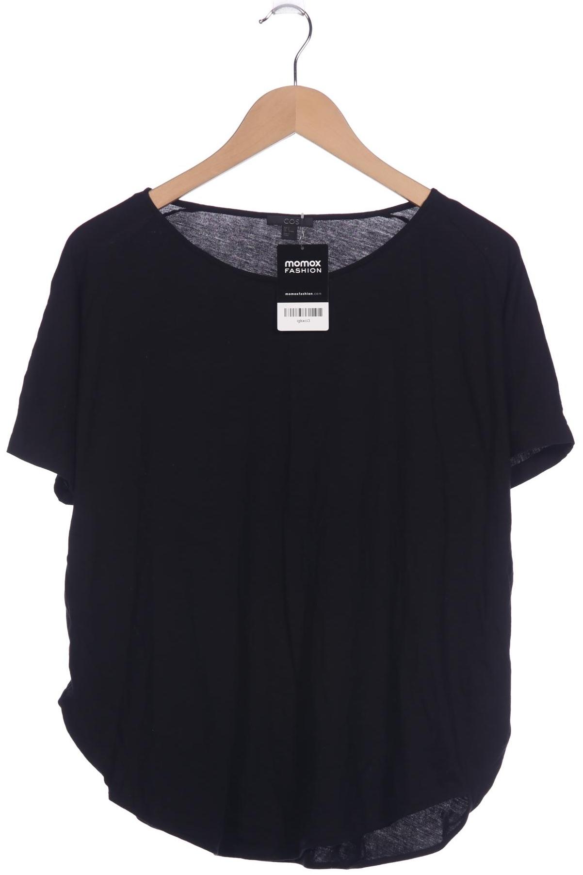 

COS Damen T-Shirt, schwarz, Gr. 36