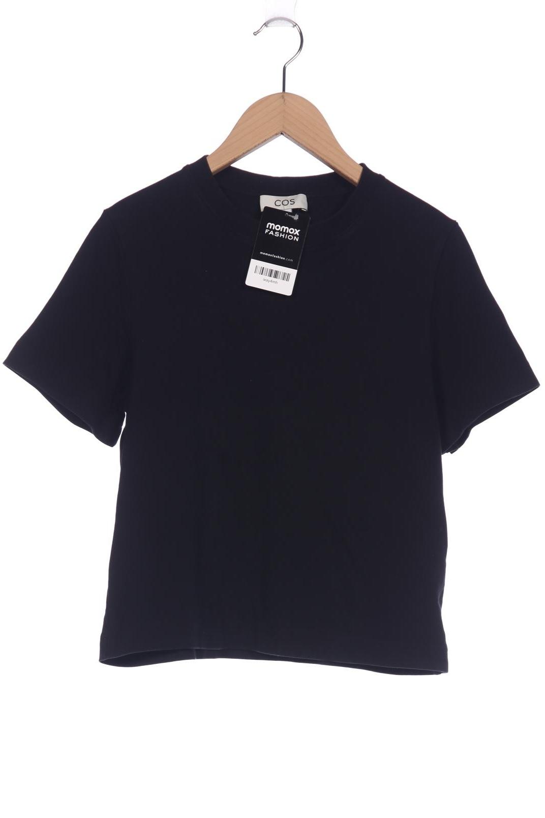 

COS Damen T-Shirt, schwarz, Gr. 36
