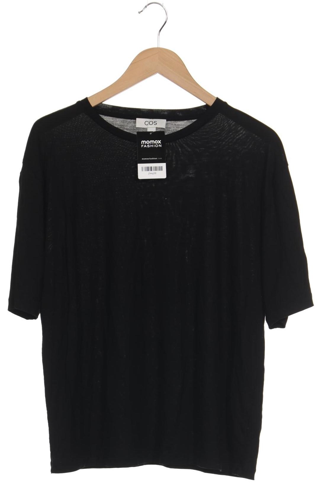 

COS Damen T-Shirt, schwarz, Gr. 38