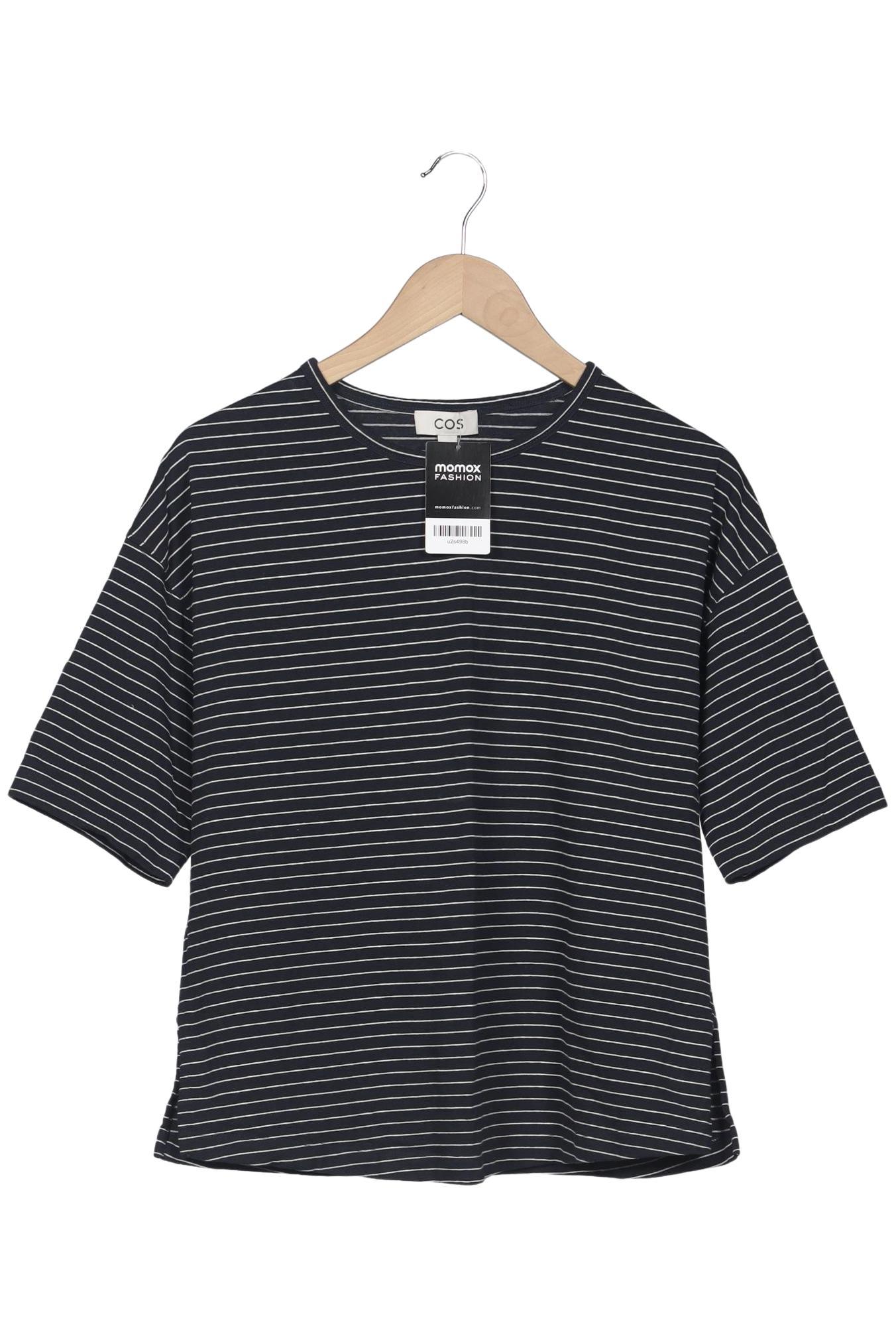 

COS Damen T-Shirt, marineblau, Gr. 38