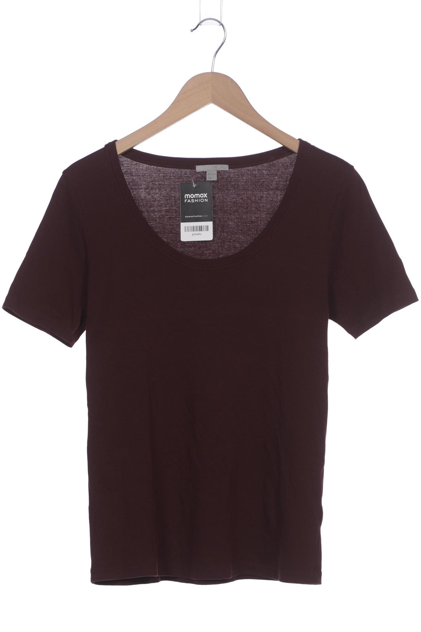 

COS Damen T-Shirt, bordeaux, Gr. 42