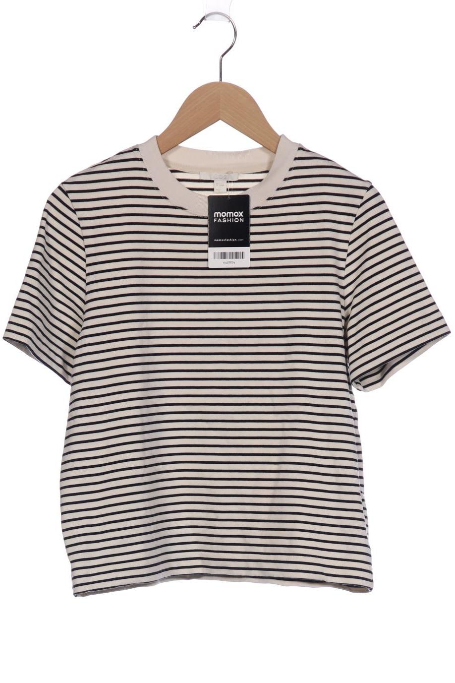 

COS Damen T-Shirt, cremeweiß
