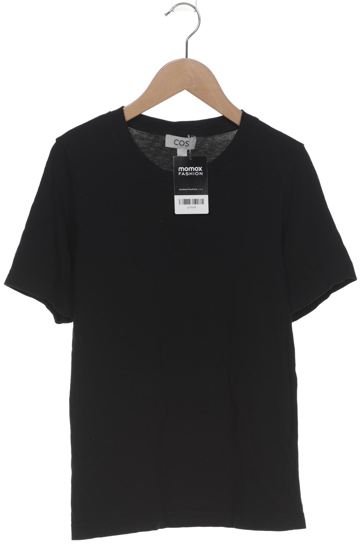 

COS Damen T-Shirt, schwarz, Gr. 36