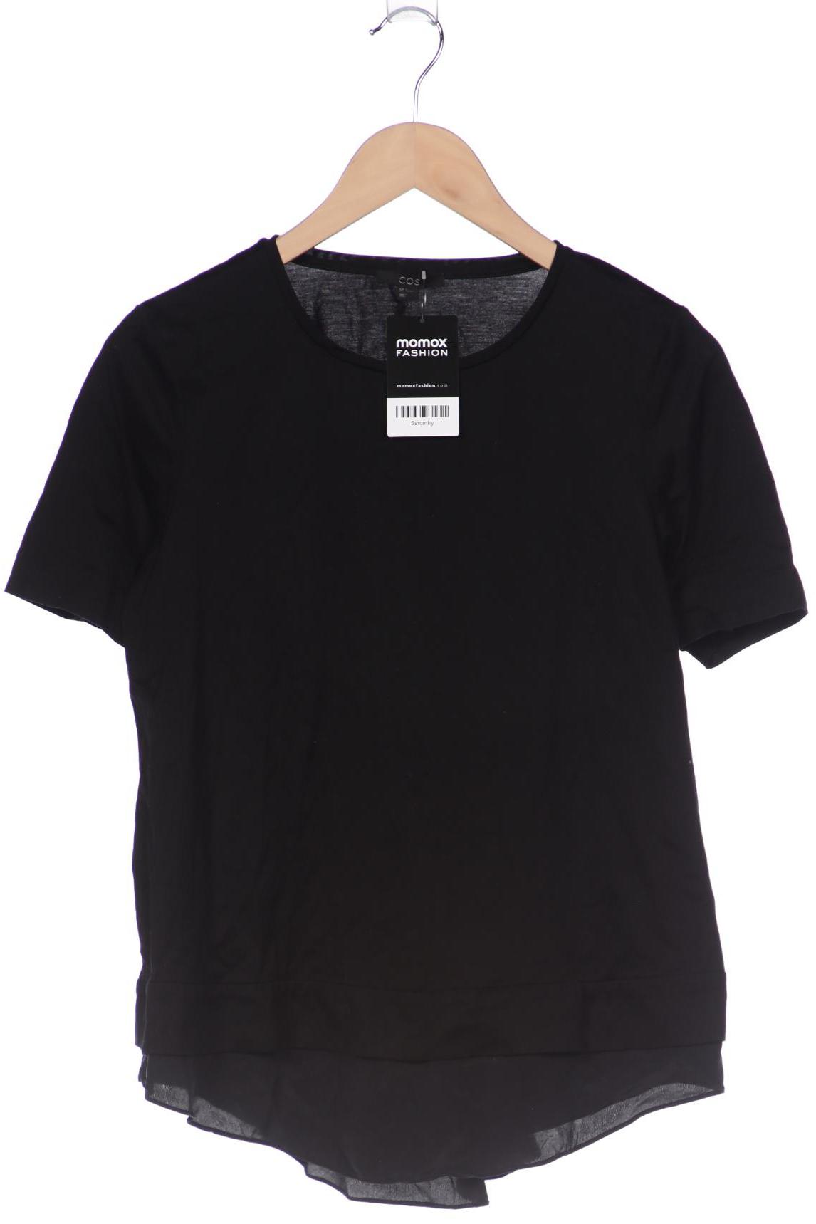 

COS Damen T-Shirt, schwarz, Gr. 36