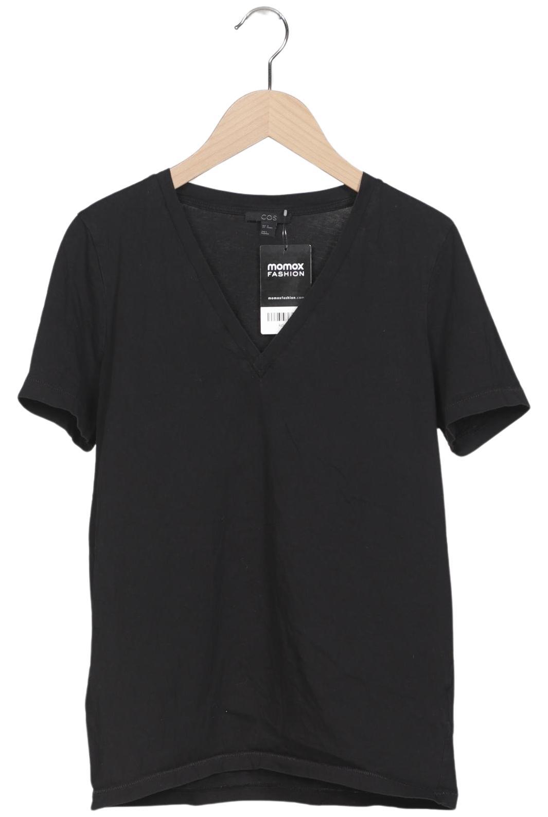

COS Damen T-Shirt, schwarz, Gr. 34