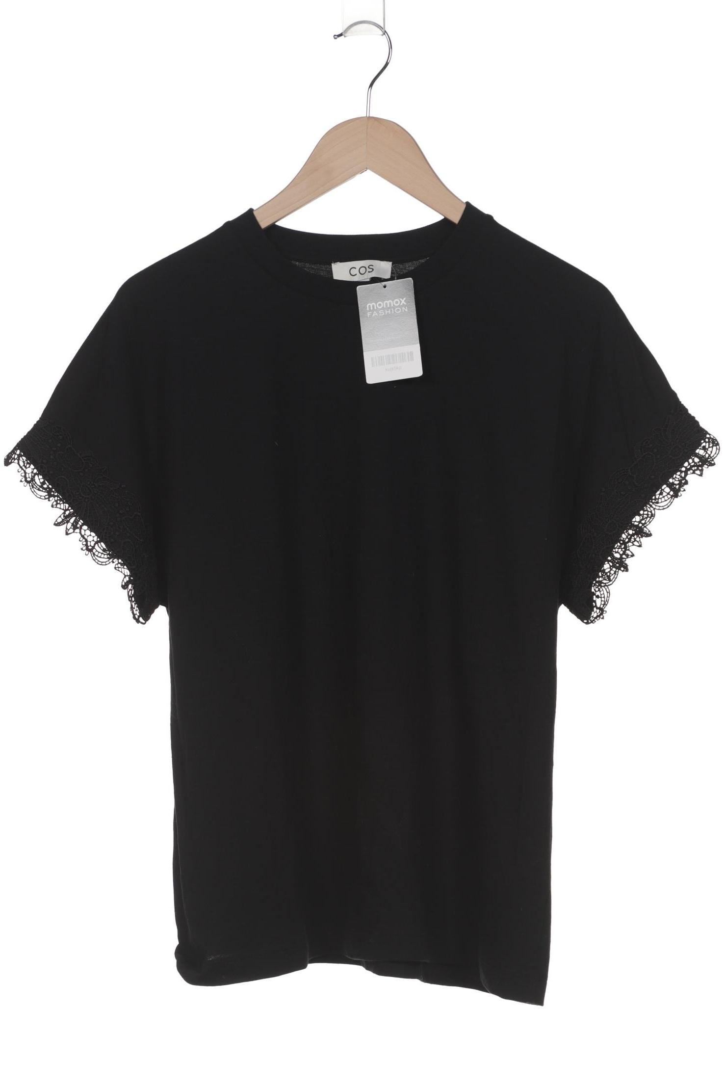 

COS Damen T-Shirt, schwarz, Gr. 36