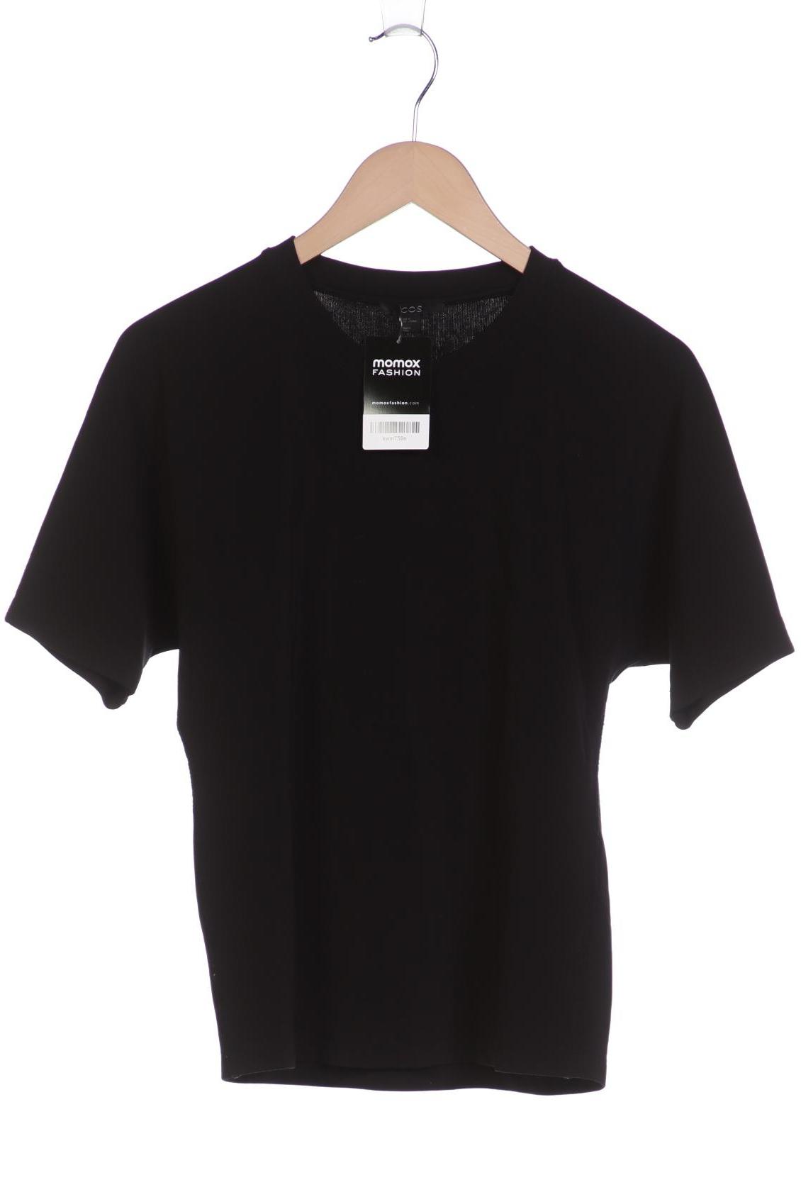 

COS Damen T-Shirt, schwarz, Gr. 38