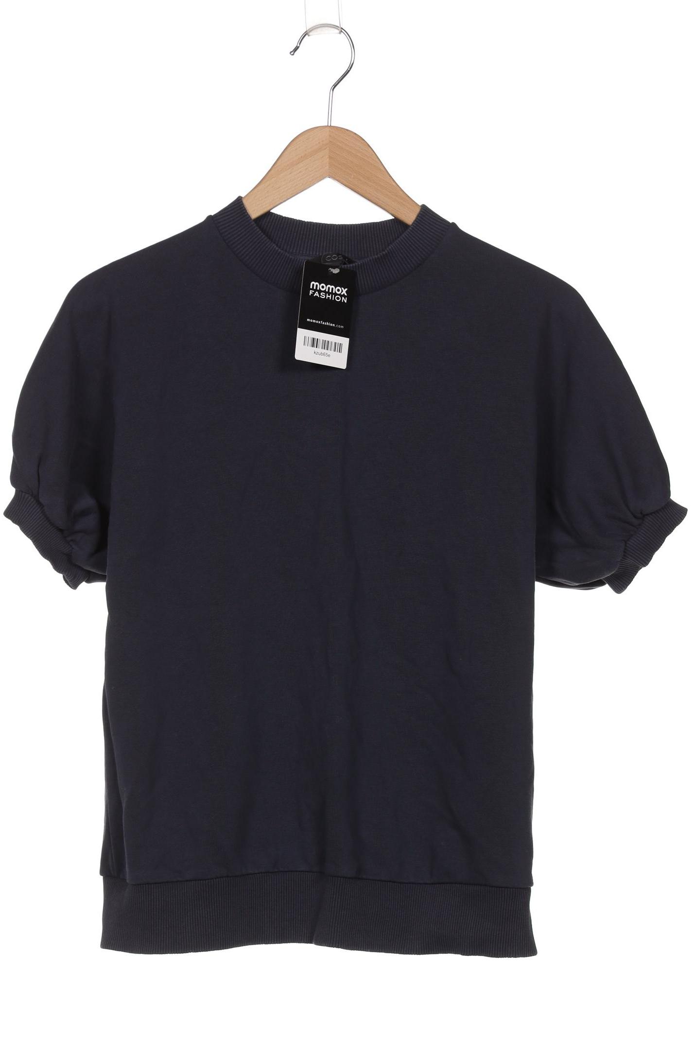 

COS Damen T-Shirt, marineblau, Gr. 38