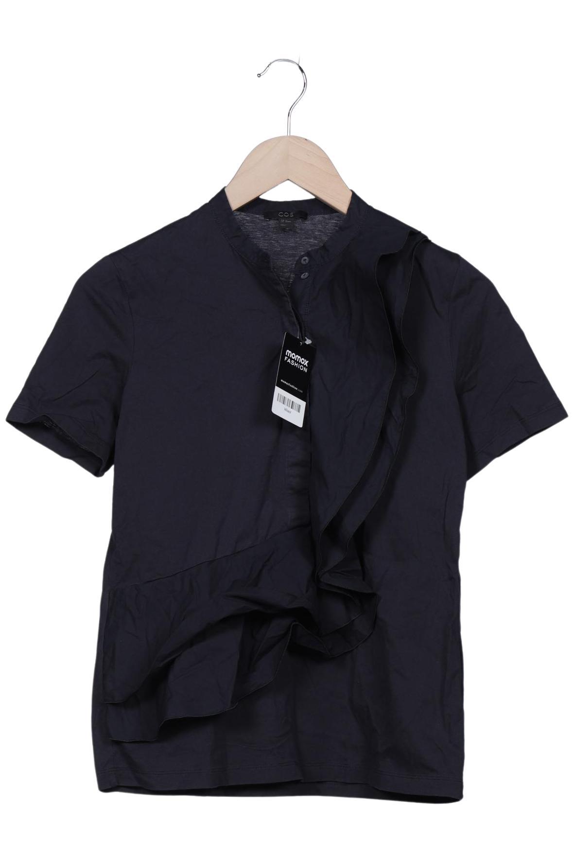 

COS Damen T-Shirt, marineblau, Gr. 34