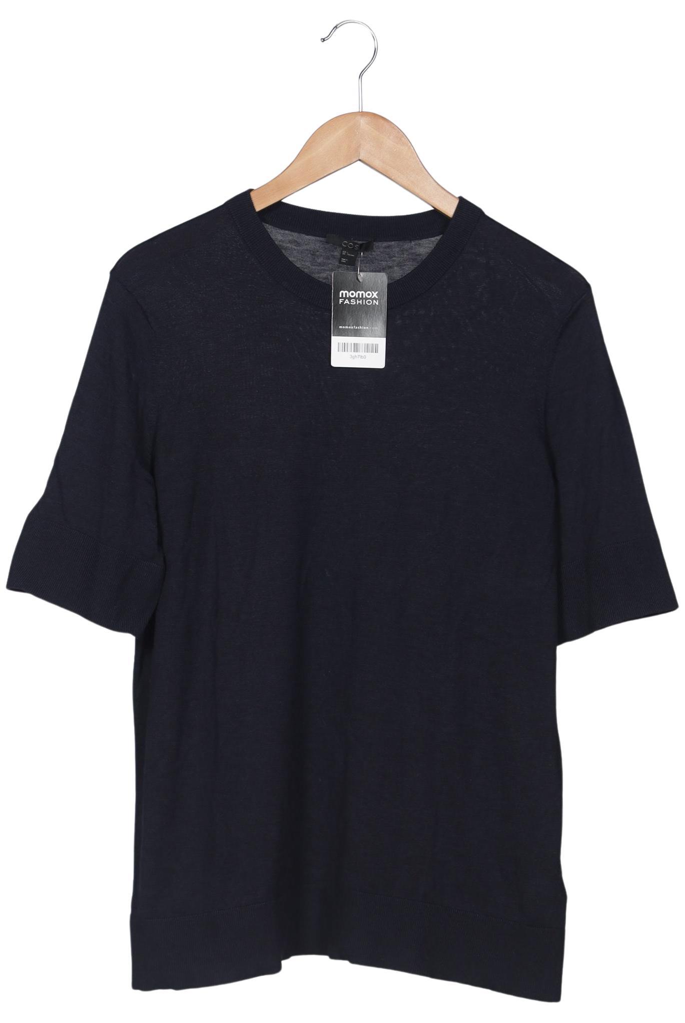 

COS Damen T-Shirt, marineblau, Gr. 42