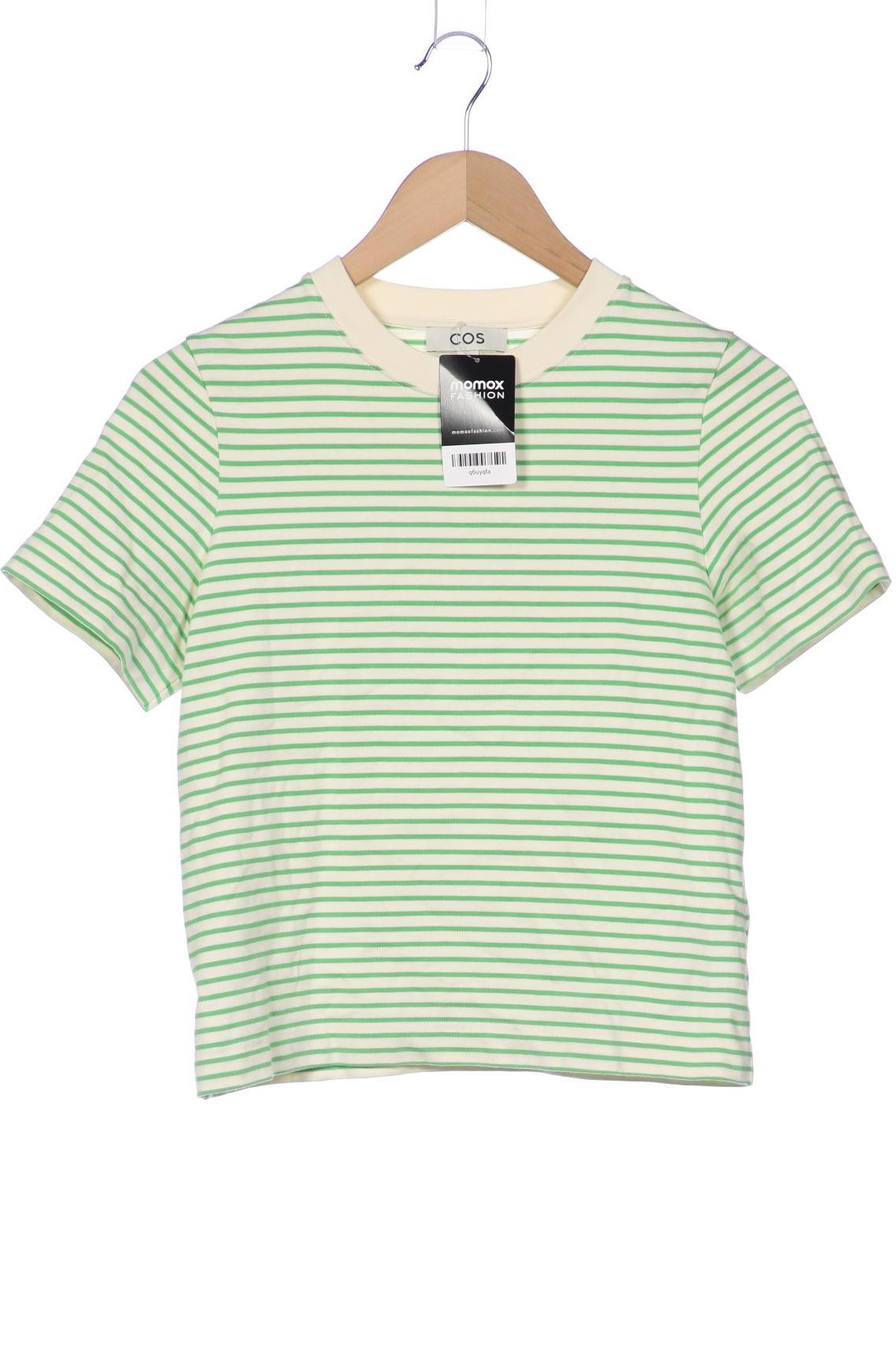 

COS Damen T-Shirt, grün, Gr. 36