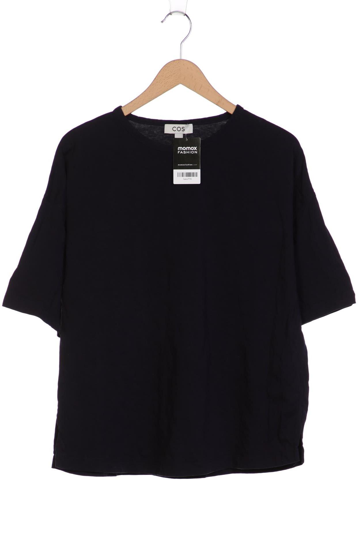 

COS Damen T-Shirt, marineblau, Gr. 42