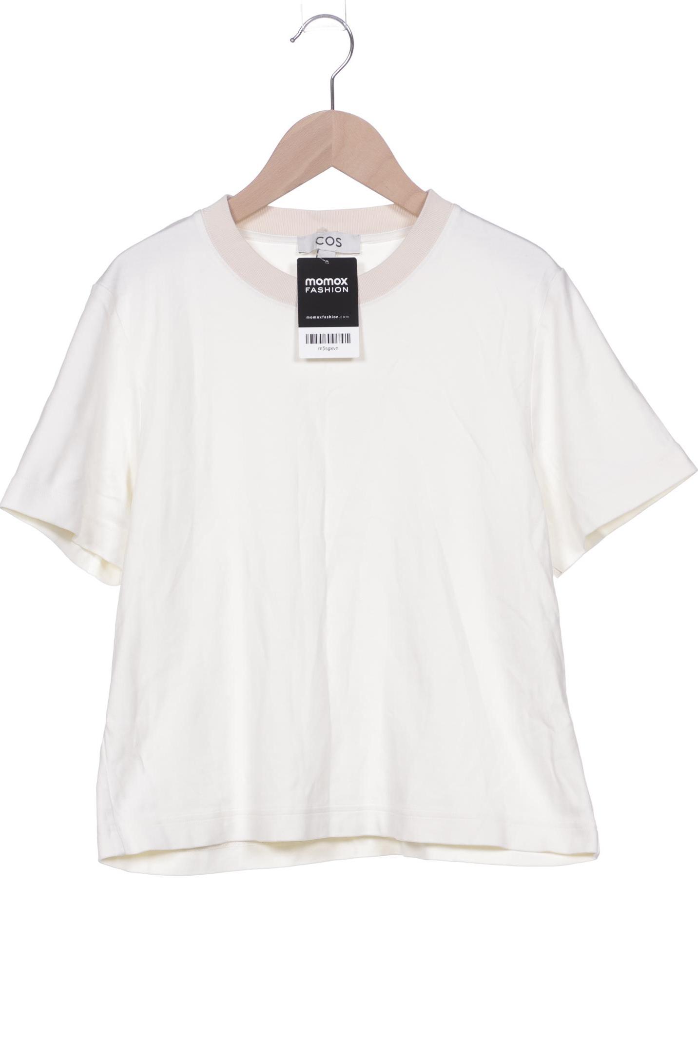 

COS Damen T-Shirt, cremeweiß