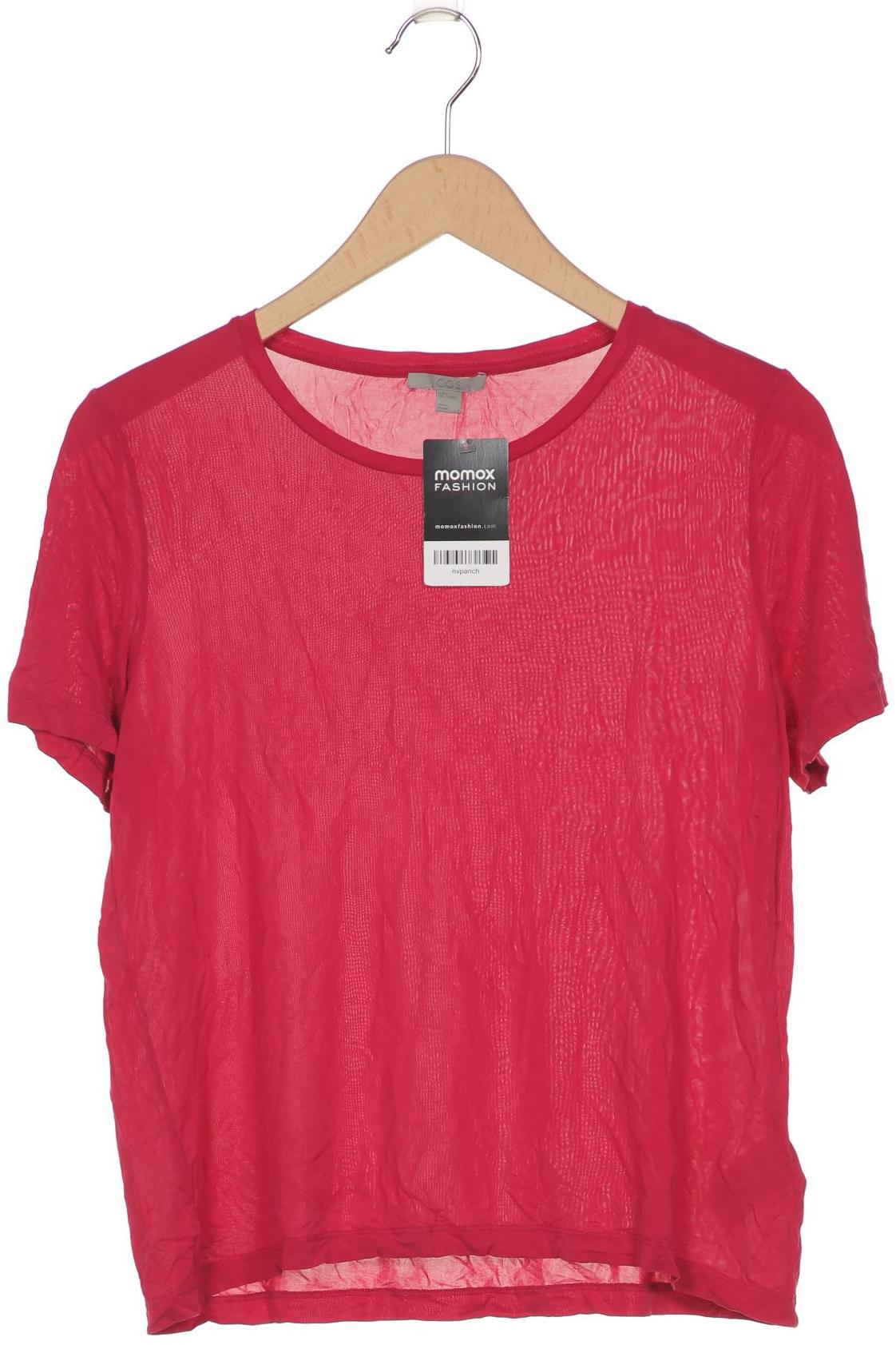 

COS Damen T-Shirt, bordeaux