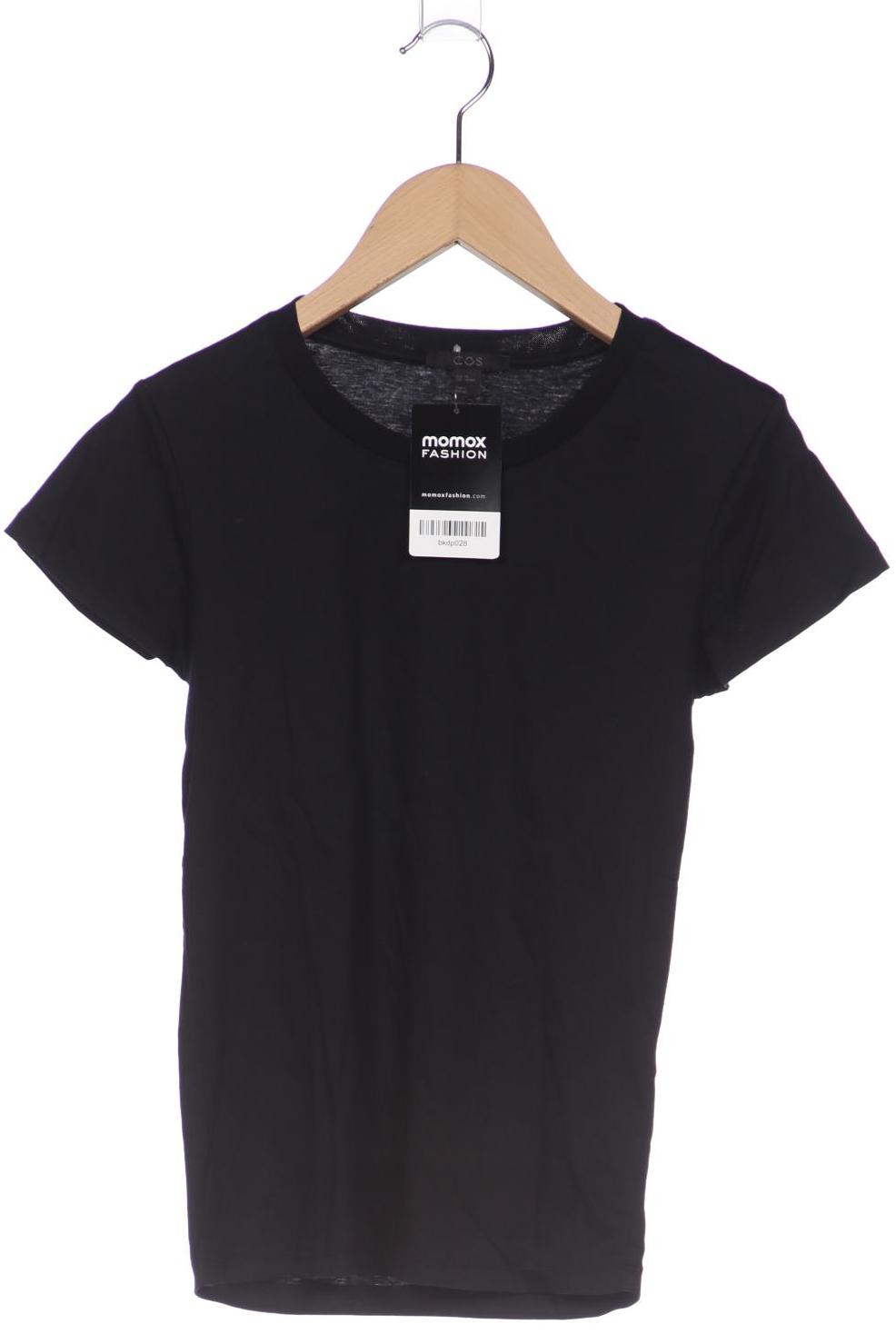 

COS Damen T-Shirt, schwarz, Gr. 34